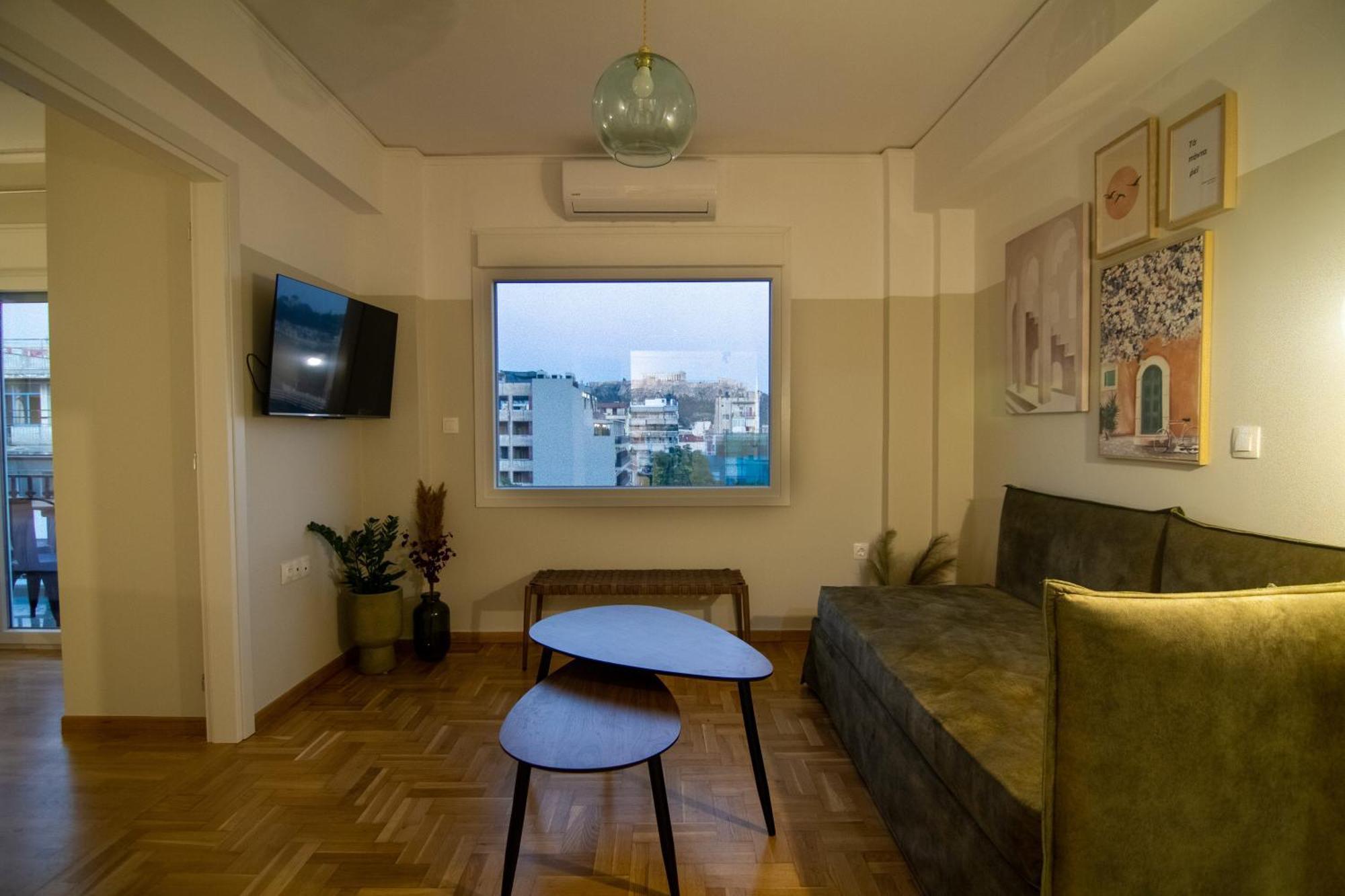 Apartament Stunning Acropolis View - 500M Metro - At Historical Center Ateny Zewnętrze zdjęcie