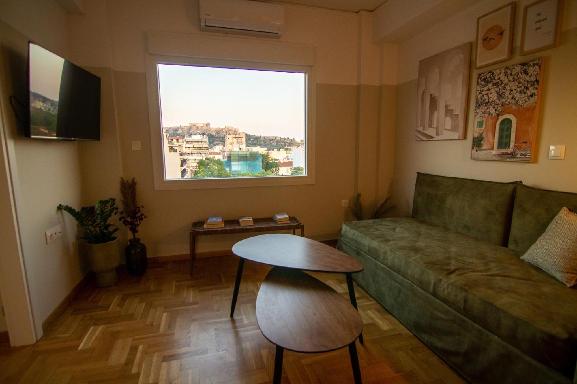 Apartament Stunning Acropolis View - 500M Metro - At Historical Center Ateny Zewnętrze zdjęcie